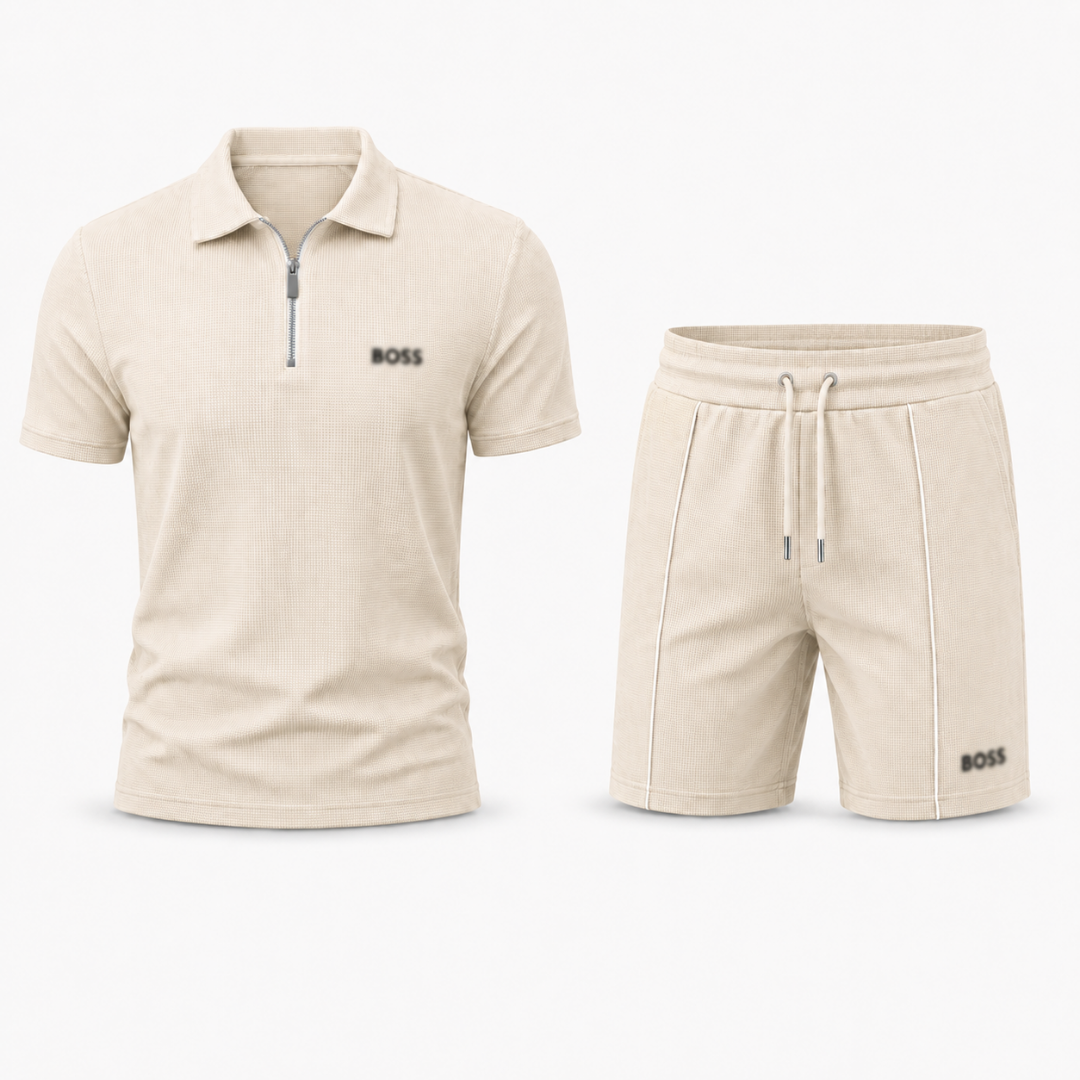Sportliches Zip-Polo-Set (1 KAUFEN, 1 GRATIS) - Sommeraktion