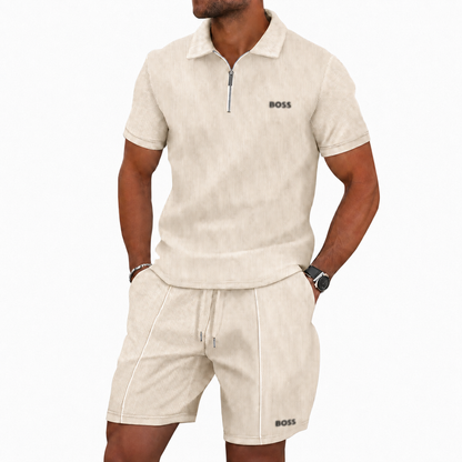 Sportliches Zip-Polo-Set (1 KAUFEN, 1 GRATIS) - Sommeraktion