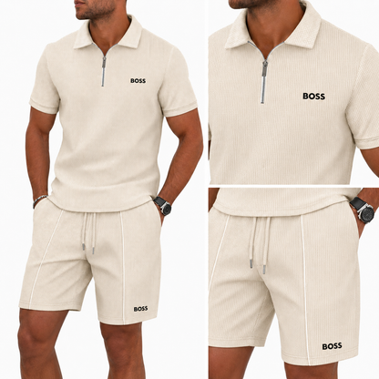 Sportliches Zip-Polo-Set (1 KAUFEN, 1 GRATIS)