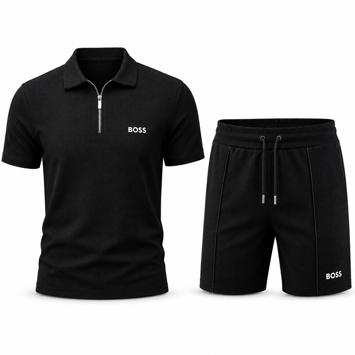 Sportliches Zip-Polo-Set (1 KAUFEN, 1 GRATIS)