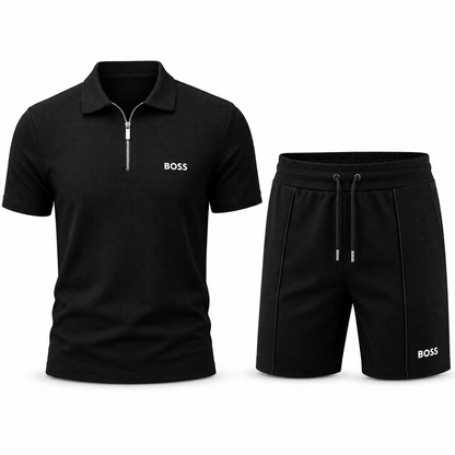 Sportliches Zip-Polo-Set (1 KAUFEN, 1 GRATIS)
