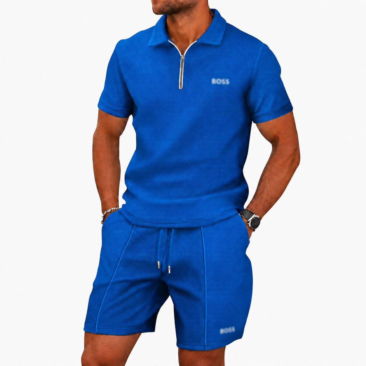 Sportliches Zip-Polo-Set (1 KAUFEN, 1 GRATIS) - Sommeraktion