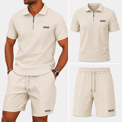 Sportliches Zip-Polo-Set (1 KAUFEN, 1 GRATIS) - Sommeraktion