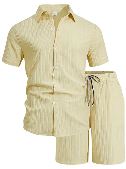 Amalfi Sommer-Set – Hemd & Shorts