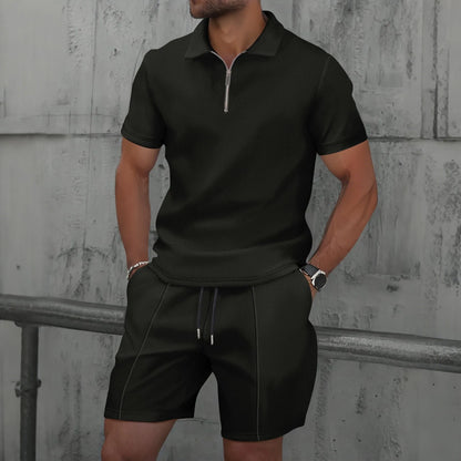 Waffelstrick Zip-Set