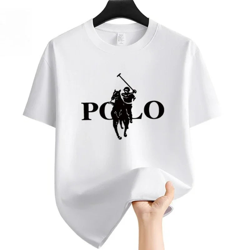 Besticktes Baumwoll-T-Shirt