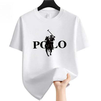 Besticktes Baumwoll-T-Shirt