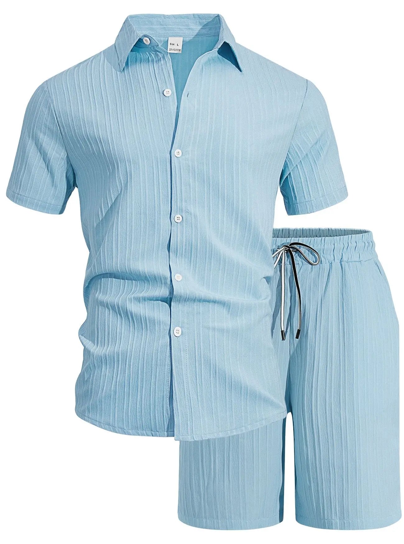 Amalfi Sommer-Set – Hemd & Shorts