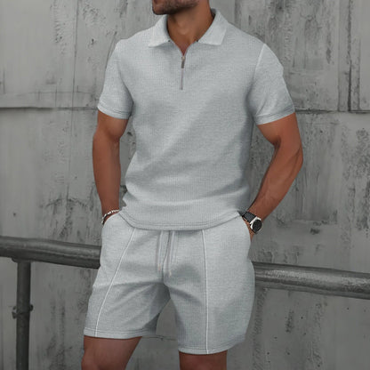 Waffelstrick Zip-Set