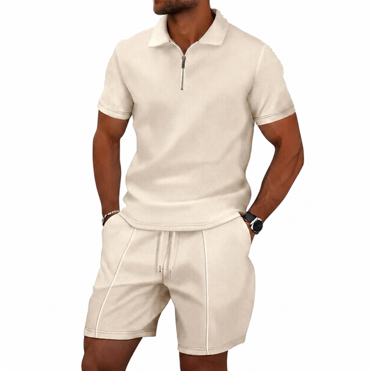 Waffelstrick Zip-Set