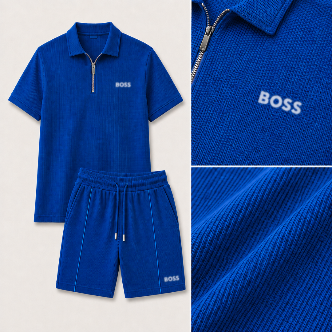 Sportliches Zip-Polo-Set (1 KAUFEN, 1 GRATIS) - Sommeraktion