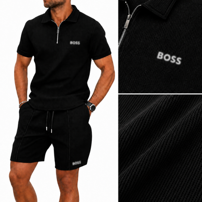 Sportliches Zip-Polo-Set (1 KAUFEN, 1 GRATIS) - Sommeraktion